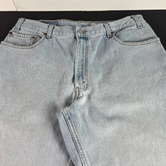 Y2K Levi's Jeans Mens 35x31* 560 Loose Tapered Blue Faded Cotton Denim Tag 36x32 - Picture 5 of 16